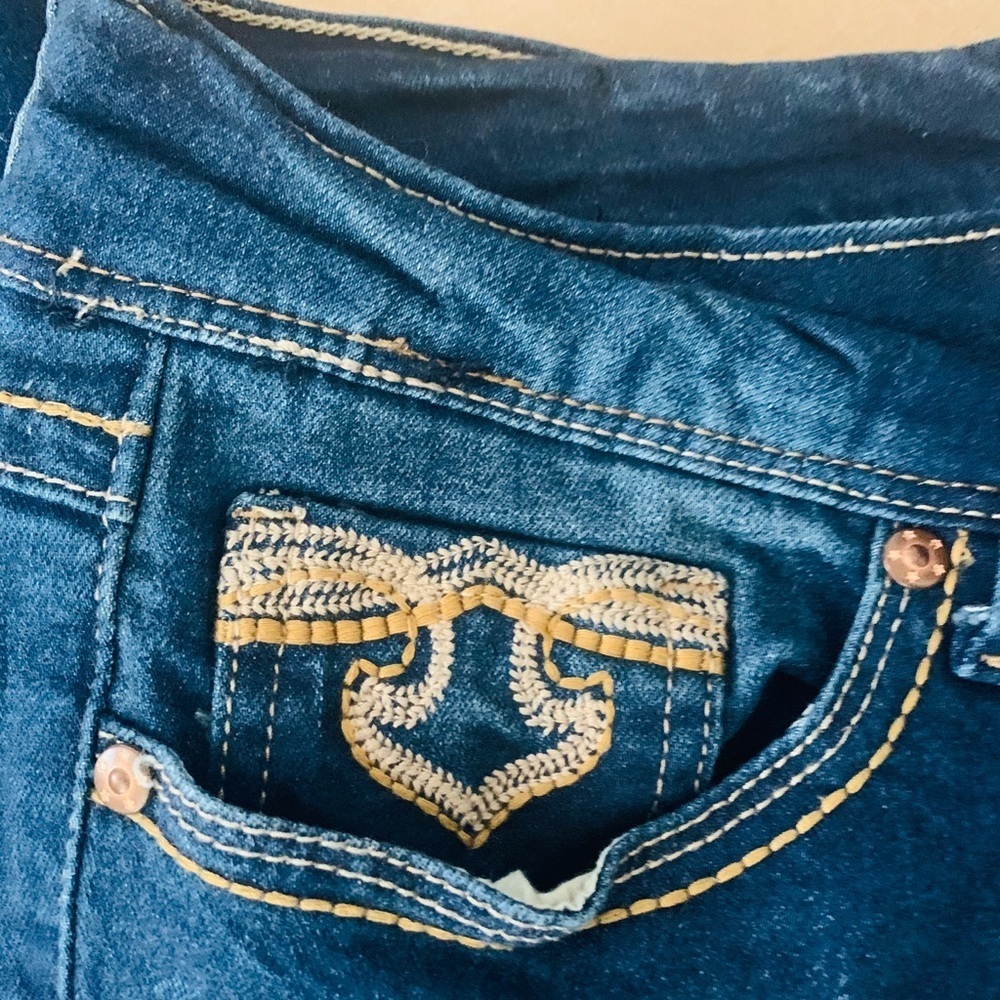 🇺🇸 YMI size 9 straight leg dark jeans - Picture 5 of 10